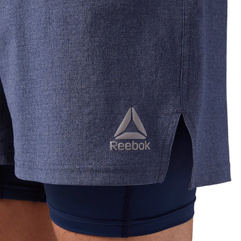 spodenki do biegania męskie REEBOK RUNNING 2-in-1 SHORT / CD5436