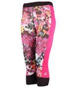 legginsy damskie 3/4 ADIDAS TECHFIT CAPRI FLORAL / AJ0534