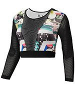 koszulka sportowa damska REEBOK COMPRESSION GRAPHIC CROP / CF3167