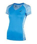 koszulka  damska ASICS FUZEX V-NECK SHORT SLEEVE TOP / 141214-8012