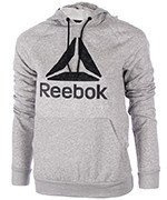 bluza sportowa damska REEBOK WORKOUT READY BIG STACKED LOGO PULLOVER HOODIE / BK6468