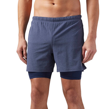 spodenki do biegania męskie REEBOK RUNNING 2-in-1 SHORT / CD5436